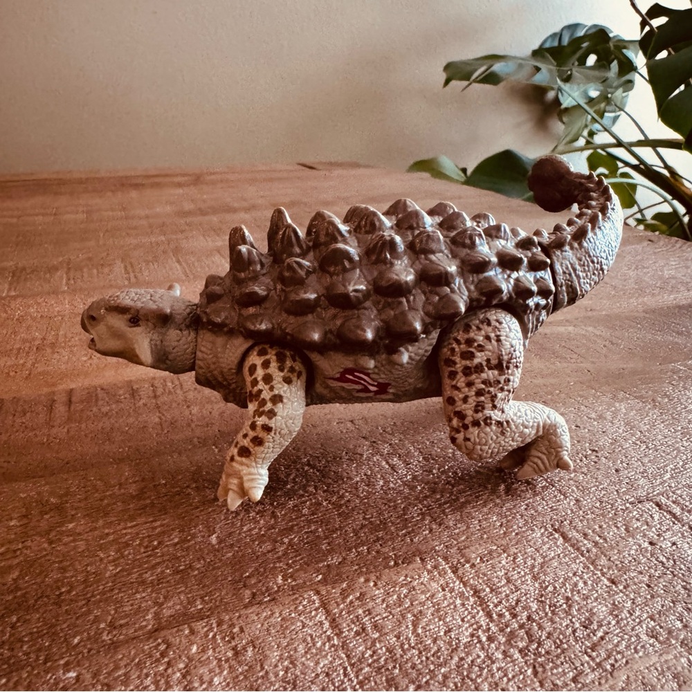 Hasbro Jurassic World Bashers & Biters Ankylosaurus action figure. 